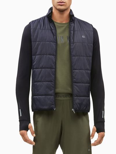 Calvin Klein Ruhák HU426527 | Calvin Klein Padded Hooded Férfi Dzseki Fekete